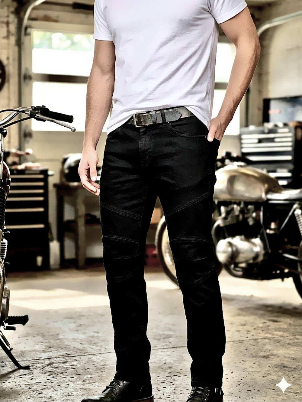XRAY Men's Skinny Stretch Jeans Streetwear Commuter Work Chinos 38x32, Jet Black